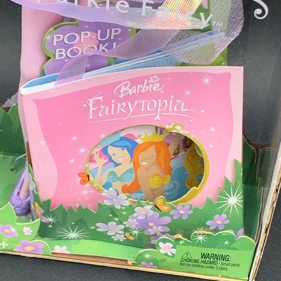 Barbie 2003 Fairytopia Purple Sparkle Fairy Mattel 3+ H2726 NRFB - Picture 9 of 14